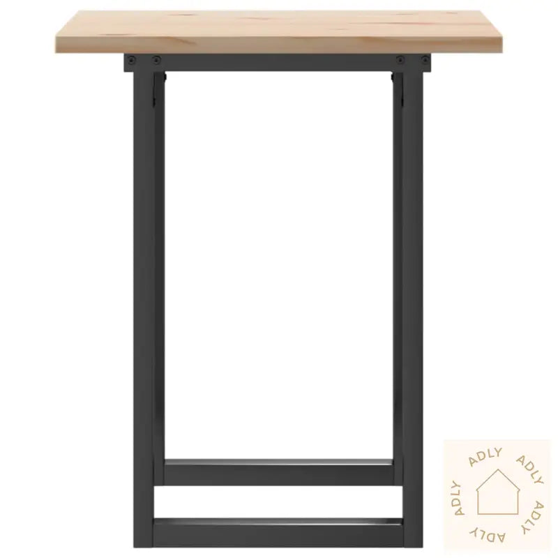 Spisebord O-Ramme 70X70X75,5 Cm Heltre Furu Og Stål
