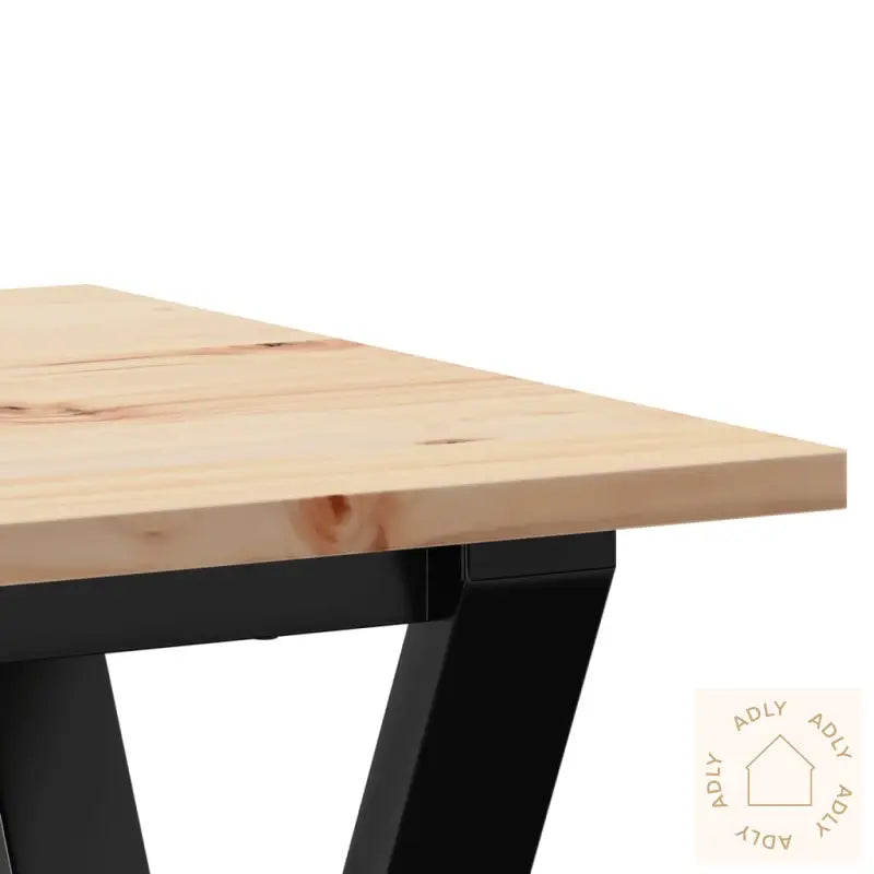 Spisebord Y-Ramme 50X50X75 Cm Heltre Furu Og Stål