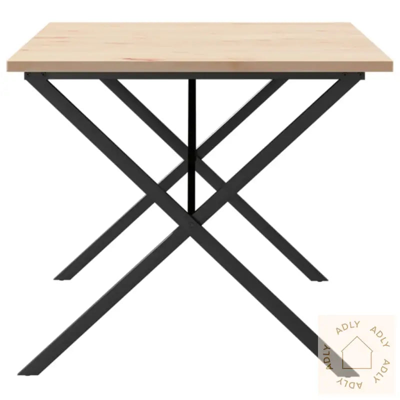 Spisebord X-Ramme 180X90X75,5 Cm Heltre Furu Og Stål