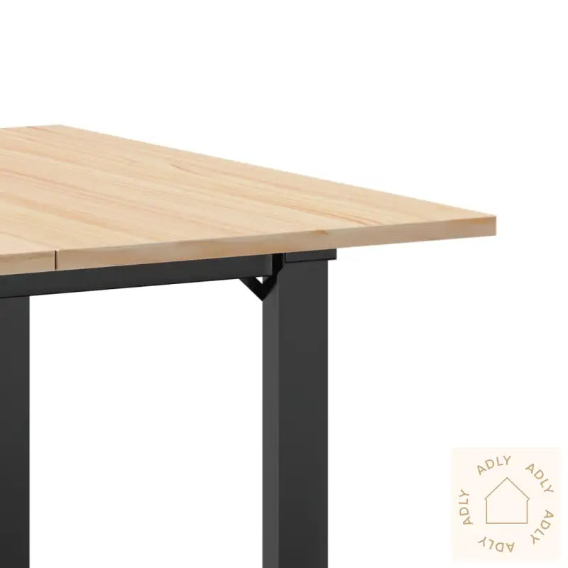 Spisebord O-Ramme 80X80X75 Cm Heltre Furu Og Stål