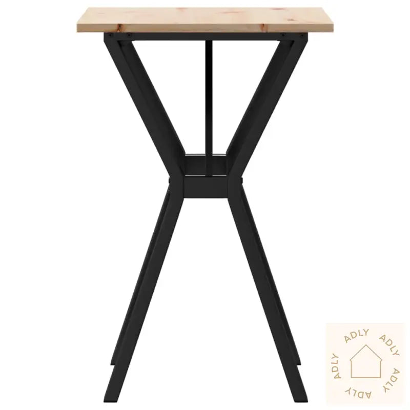 Spisebord Y-Ramme 50X50X75 Cm Heltre Furu Og Stål