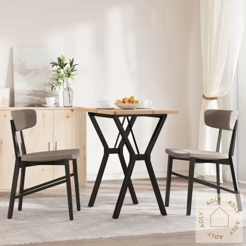 Spisebord Y-Ramme 80X50X75,5 Cm Heltre Furu Og Stål
