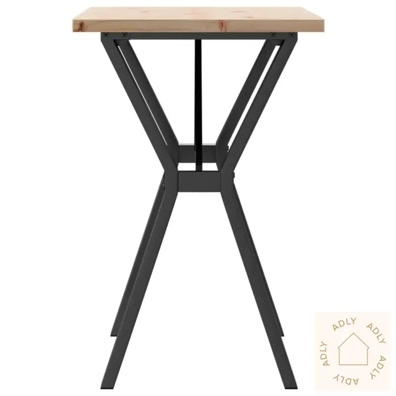 Spisebord Y-Ramme 80X50X75,5 Cm Heltre Furu Og Stål