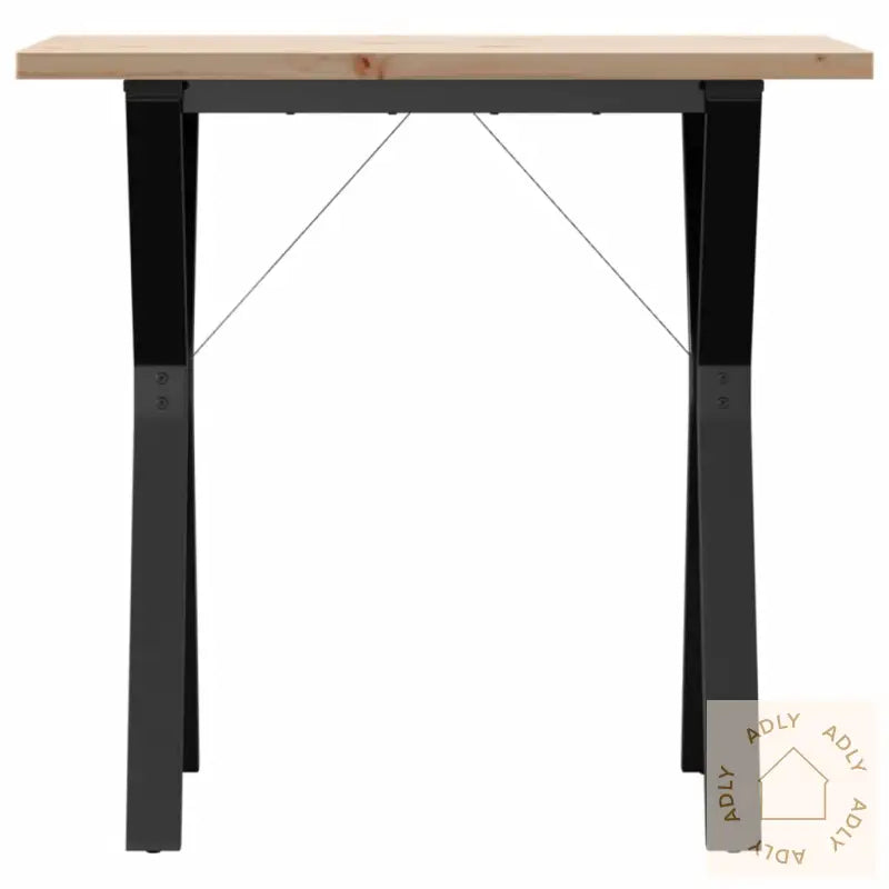 Spisebord Y-Ramme 80X50X75,5 Cm Heltre Furu Og Stål