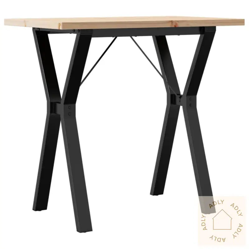 Spisebord Y-Ramme 80X50X75,5 Cm Heltre Furu Og Stål