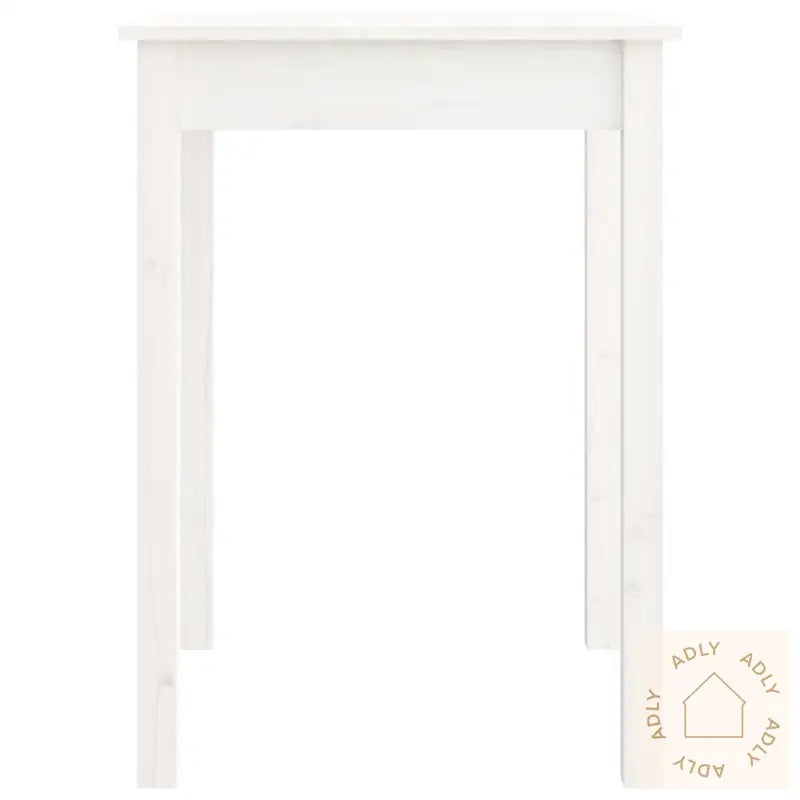Sidebord Hvit 55X55X75 Cm Heltre Furu