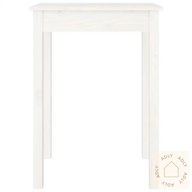 Sidebord Hvit 55X55X75 Cm Heltre Furu