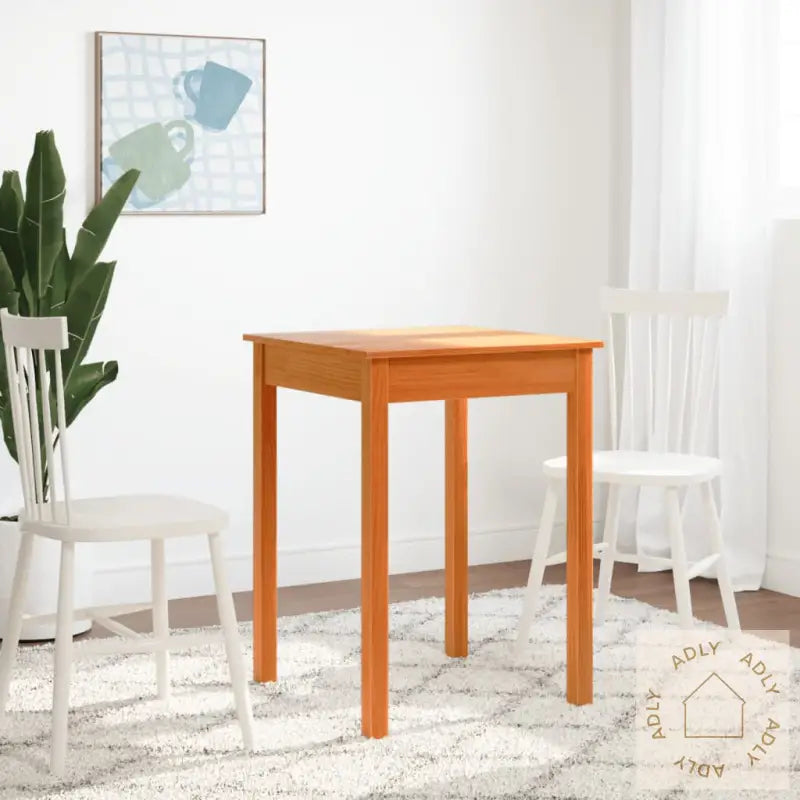 Spisebord Voksbrun 55X55X75 Cm Heltre Furu
