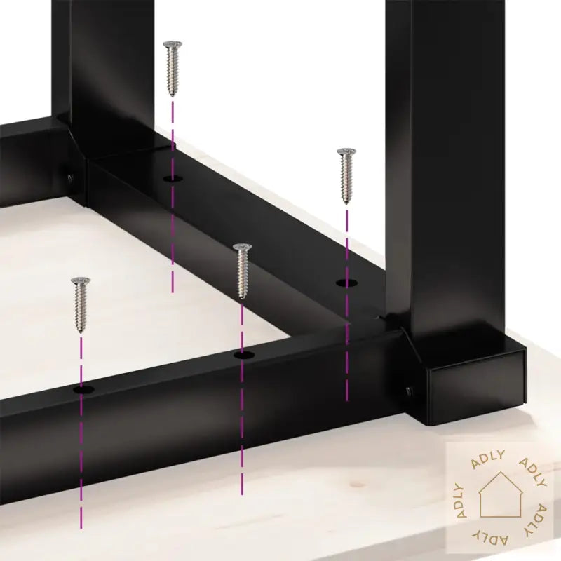 Spisebord O-Ramme 100X50X75,5 Cm Heltre Furu Og Stål