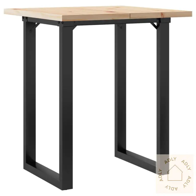 Spisebord O-Ramme 60X60X75,5 Cm Heltre Furu Og Stål