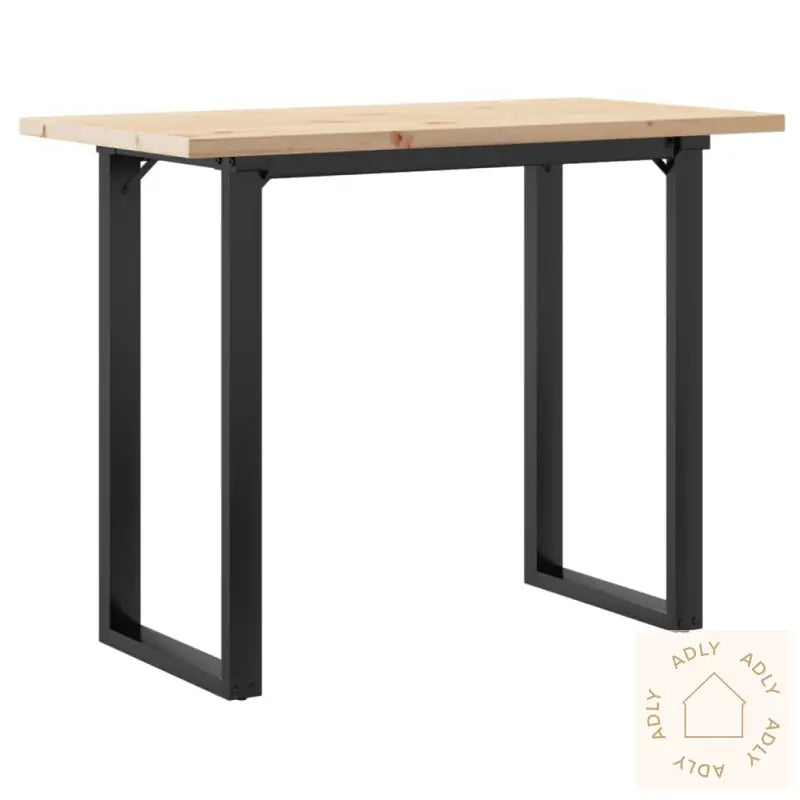 Spisebord O-Ramme 100X50X75,5 Cm Heltre Furu Og Stål