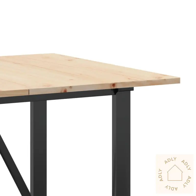 Spisebord O-Ramme 160X80X75 Cm Heltre Furu Og Stål
