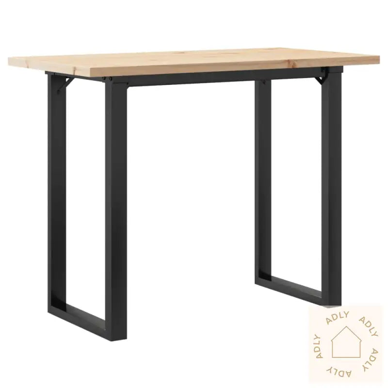 Spisebord O-Ramme 100X50X75,5 Cm Heltre Furu Og Stål