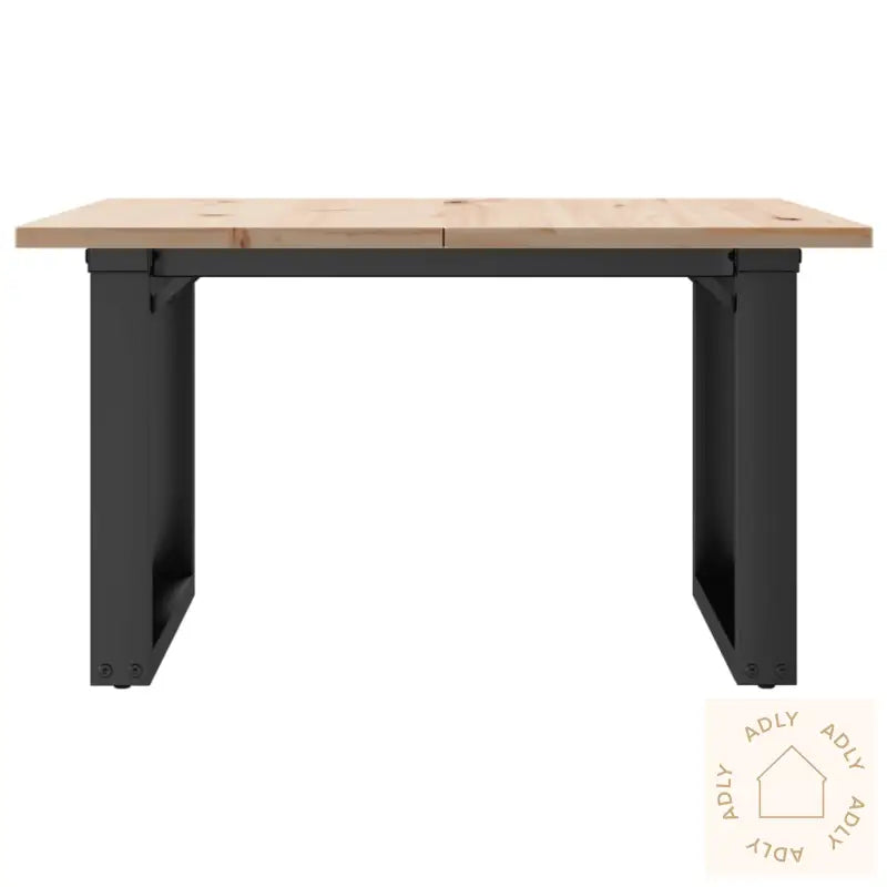 Salongbord O-Ramme 60X60X40 Cm Heltre Furu Og Stål