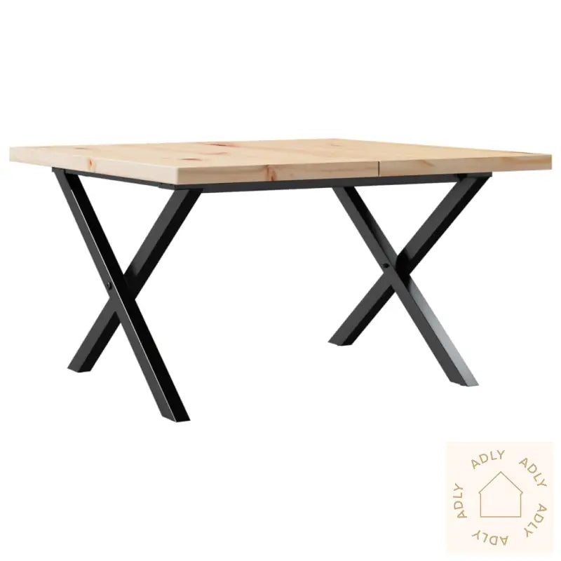 Salongbord X-Ramme 60X60X40,5 Cm Heltre Furu Og Stål