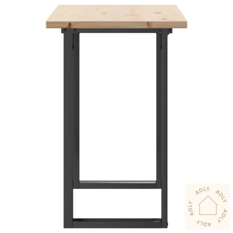 Spisebord O-Ramme 100X50X75,5 Cm Heltre Furu Og Stål
