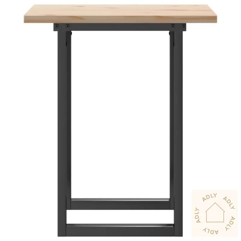 Spisebord O-Ramme 60X60X75,5 Cm Heltre Furu Og Stål