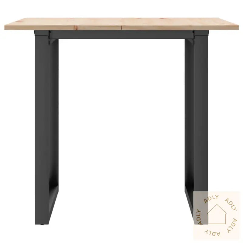 Spisebord O-Ramme 90X90X75 Cm Heltre Furu Og Stål