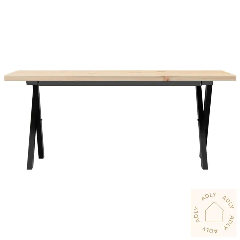 Salongbord X-Ramme 110X40X45,5 Cm Heltre Furu Og Stål