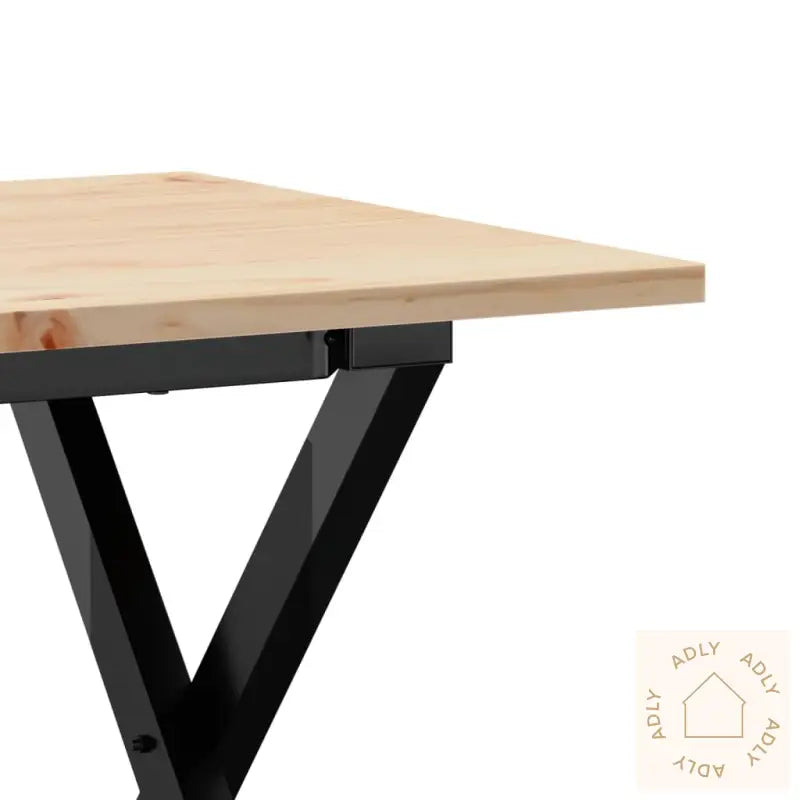 Salongbord X-Ramme 90X40X45 Cm Heltre Furu Og Stål