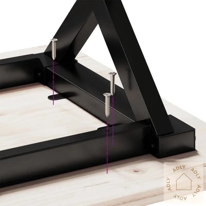Spisebord X-Ramme 90X90X75,5 Cm Heltre Furu Og Stål