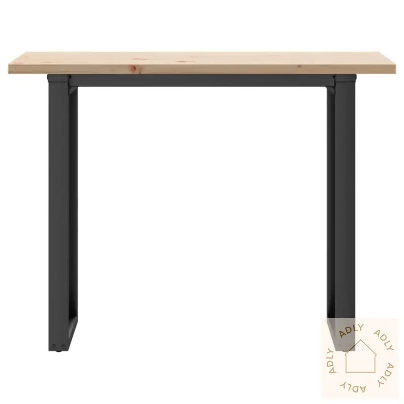 Spisebord O-Ramme 100X50X75,5 Cm Heltre Furu Og Stål