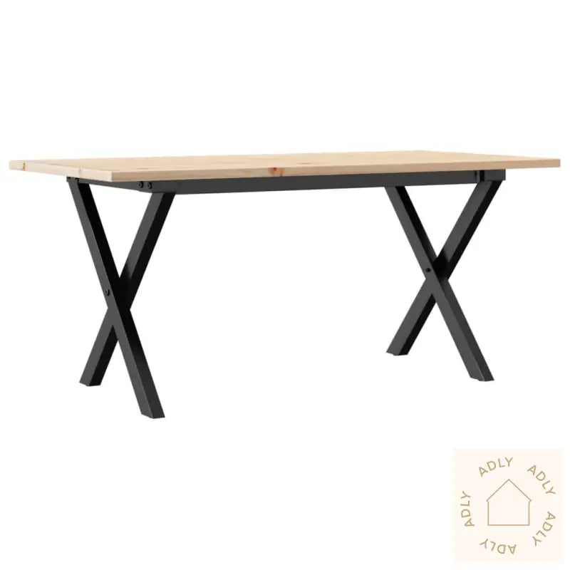 Salongbord X-Ramme 90X40X45 Cm Heltre Furu Og Stål