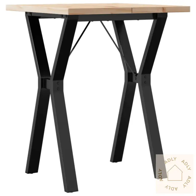 Spisebord Y-Ramme 60X60X75,5 Cm Heltre Furu Og Stål