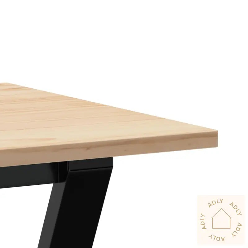 Spisebord Y-Ramme 100X50X75 Cm Heltre Furu Og Stål