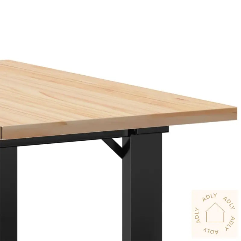 Salongbord O-Ramme 60X60X40 Cm Heltre Furu Og Stål