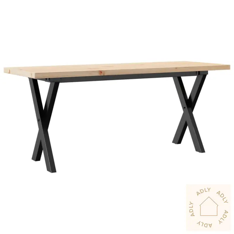 Salongbord X-Ramme 110X40X45,5 Cm Heltre Furu Og Stål