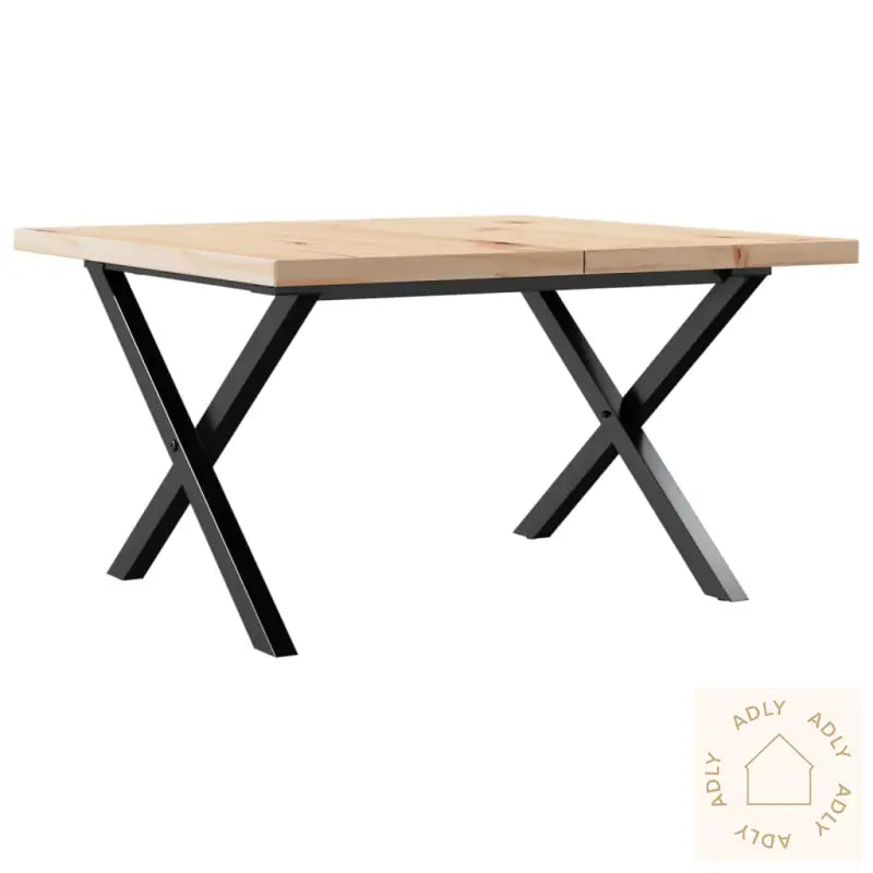 Salongbord X-Ramme 60X60X40,5 Cm Heltre Furu Og Stål