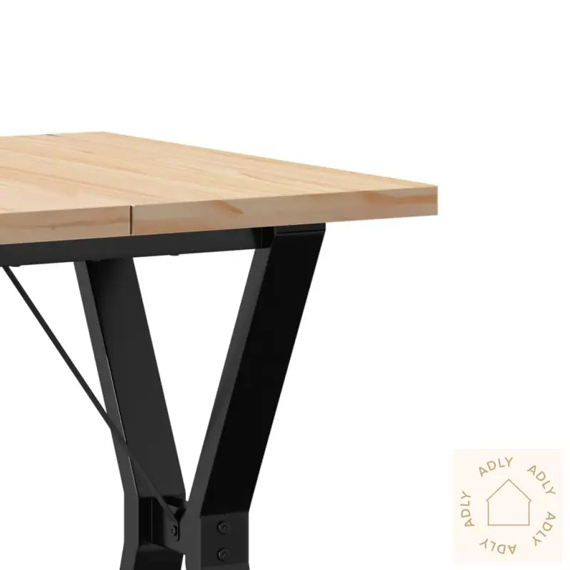 Spisebord Y-Ramme 60X60X75,5 Cm Heltre Furu Og Stål