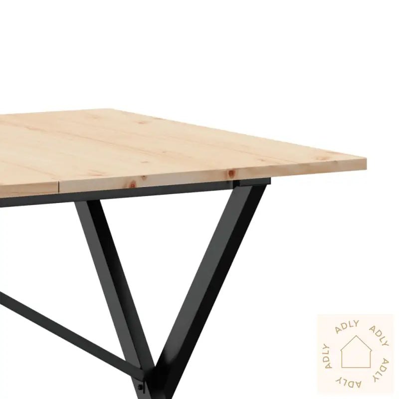 Salongbord X-Ramme 140X80X75 Cm Heltre Furu Og Stål
