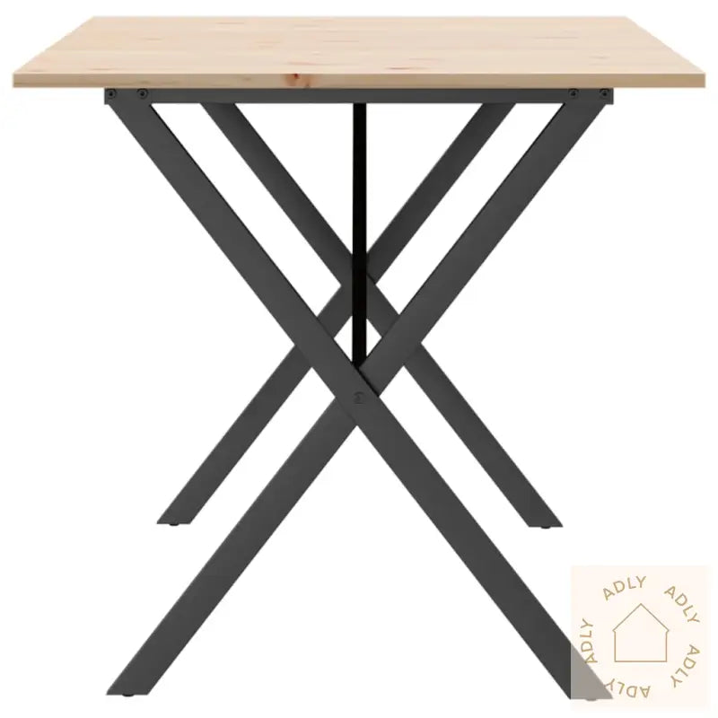 Salongbord X-Ramme 140X80X75 Cm Heltre Furu Og Stål