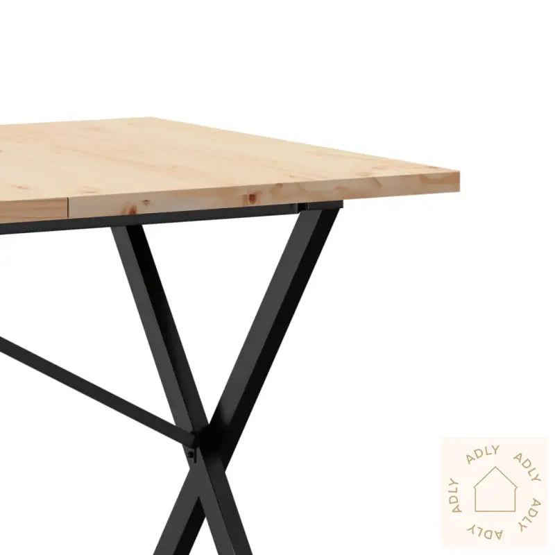 Spisebord X-Ramme 160X80X75,5 Cm Heltre Furu Og Stål