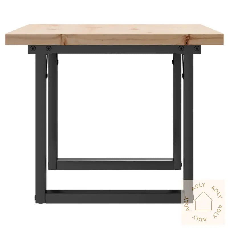 Salongbord O-Ramme 80X50X40,5 Cm Heltre Furu Og Stål