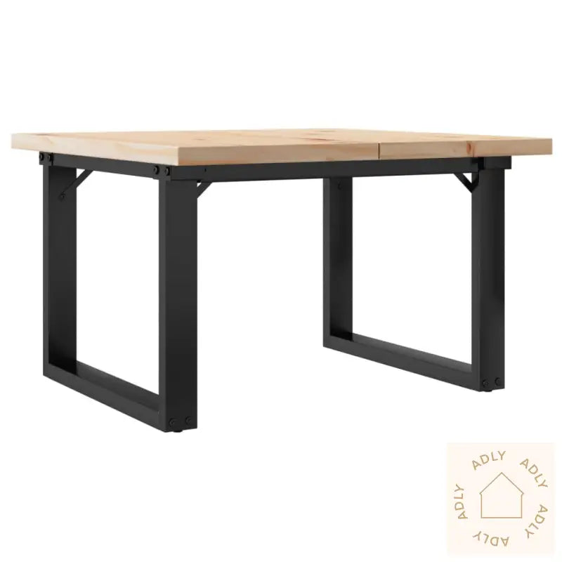 Salongbord O-Ramme 60X60X40,5 Cm Heltre Furu Og Stål