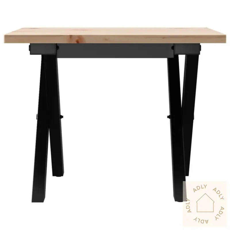 Salongbord X-Ramme 40X40X35 Cm Heltre Furu Og Stål