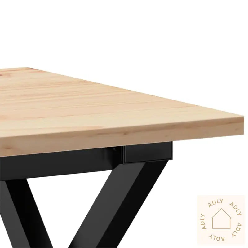 Salongbord X-Ramme 40X40X35 Cm Heltre Furu Og Stål