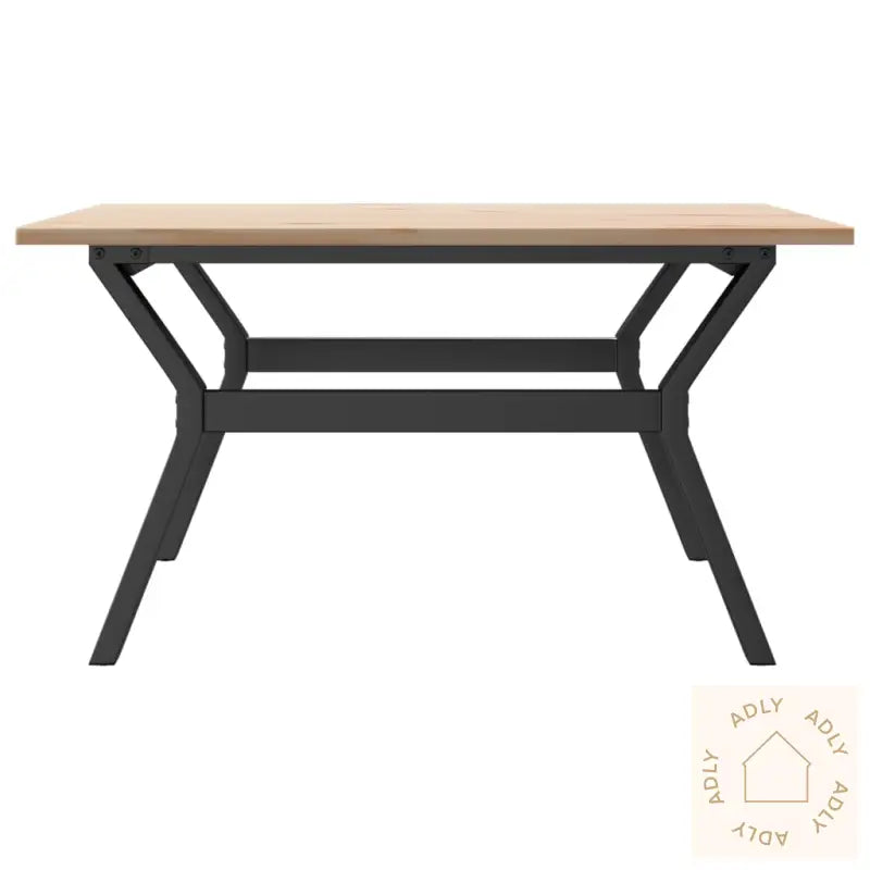 Salongbord Y-Ramme 80X80X45 Cm Heltre Furu Og Stål