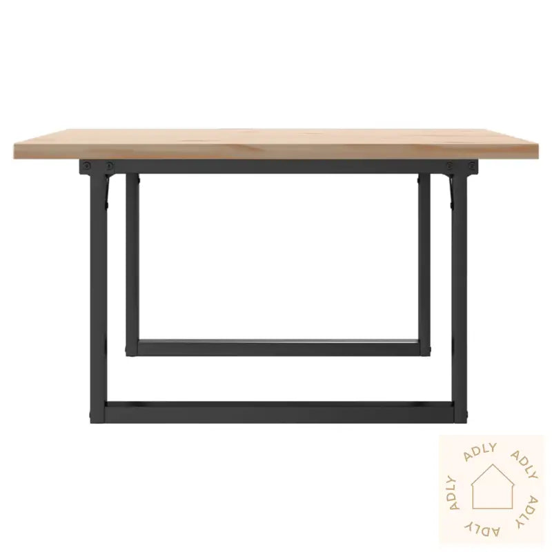 Salongbord O-Ramme 90X90X45,5 Cm Heltre Furu Og Stål