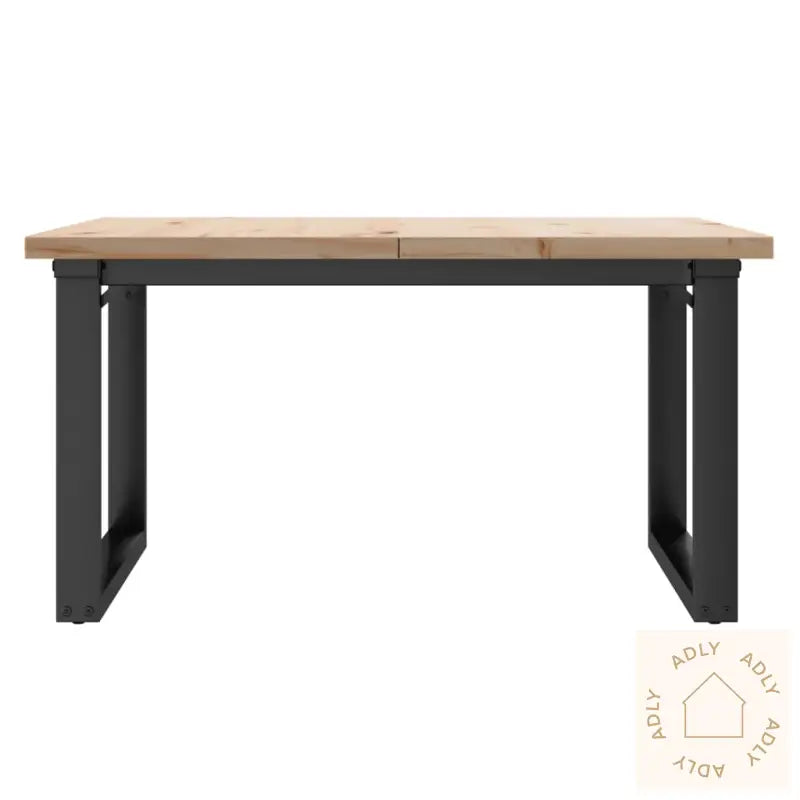Salongbord O-Ramme 90X90X45,5 Cm Heltre Furu Og Stål