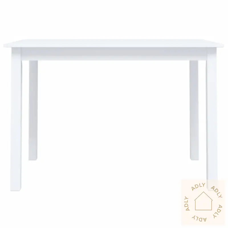 Spisebord Hvit 114X71X75 Cm Heltre Gummitre