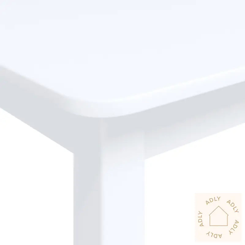 Spisebord Hvit 114X71X75 Cm Heltre Gummitre