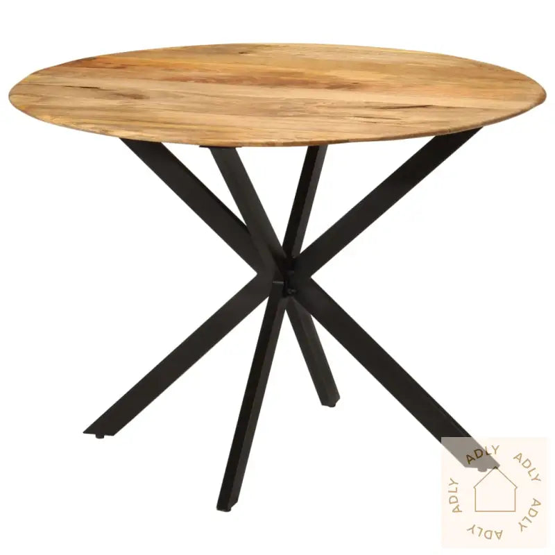 Spisebord Ø110X78 Cm Heltre Mango Og Stål