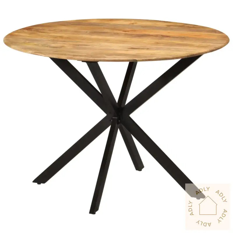 Spisebord Ø110X78 Cm Heltre Mango Og Stål