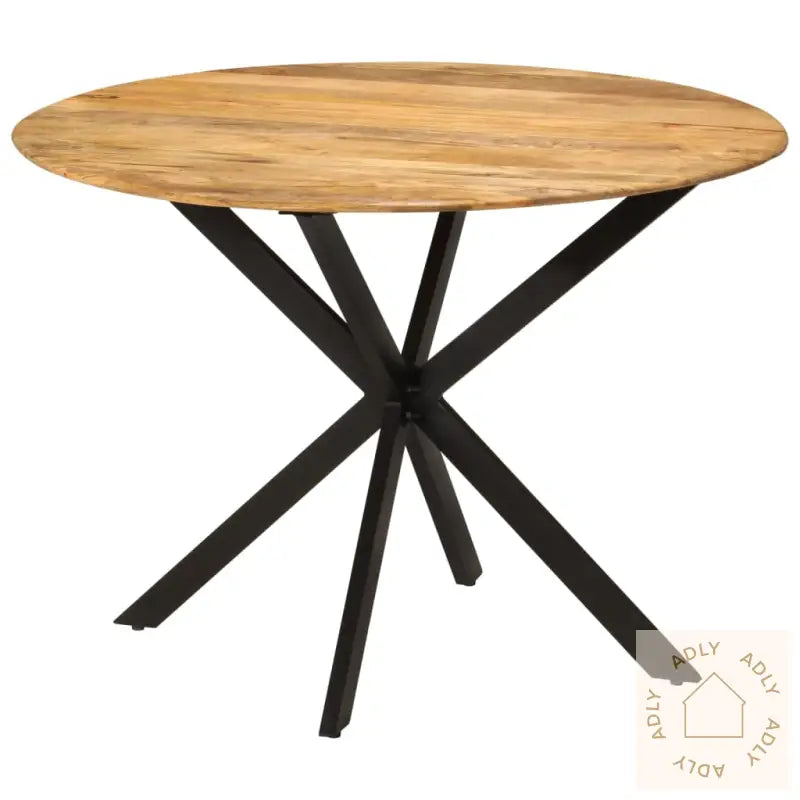 Spisebord Ø110X78 Cm Heltre Mango Og Stål