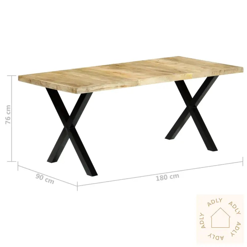 Spisebord 180X90X76 Cm Heltre Mango