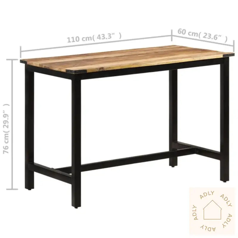 Spisebord 110X60X76 Cm Heltre Mango